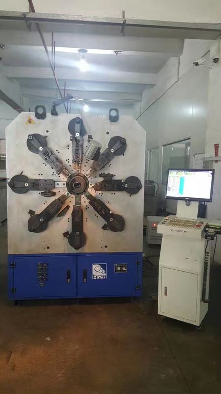 Twelve Axes Camless Wire Forming Machine For 1-4mm Diameter High Carbon Steel Wire