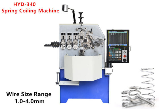 1.0 - 4.0mm Diameter Steel Spring Machine Three Axes For Multi Shape Springs