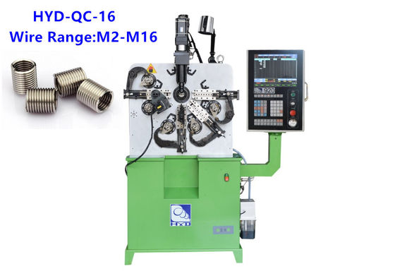 High Speed Wire Thread Insert Machine , M2-M16 Screw Bushing Making Machine