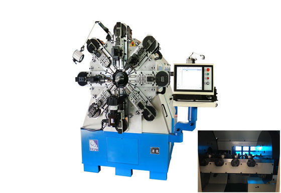 Twelve Axes CNC Spring Machine Delivering Fast Multi Axis Coil Output Systems