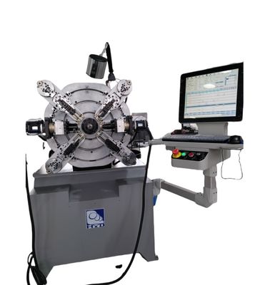 Automatic CNC Spring Machine with 0.3-2.5MM Wire Size 10 Axes Servo Motors and 1 Year Warranty