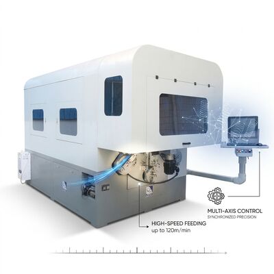 Multi Axes Computer Spring Forming Machine High Output CNC Spring Machine Line