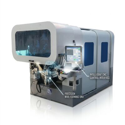 Multi Axes Computer Spring Forming Machine High Output CNC Spring Machine Line