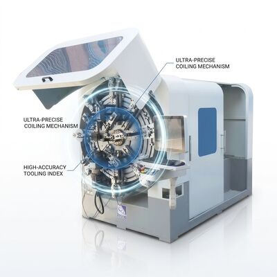 Multi Axes Computer Spring Forming Machine High Output CNC Spring Machine Line