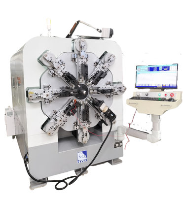 1.0-4.0mm Camless CNC Spring Making Machine 12 Axes Wire Forming Machine