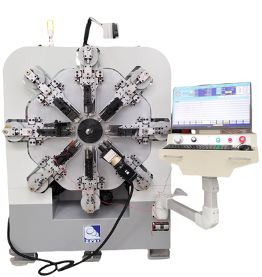 1.0-4.0mm Camless CNC Spring Making Machine 12 Axes Wire Forming Machine