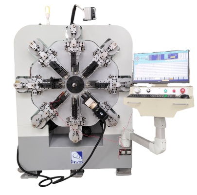 Camless Torsion Spring Machine With Link Rocker Design And Double Roller Guides