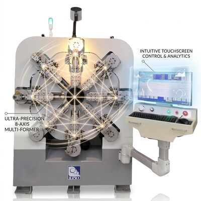 380V 50Hz 27KW Camless CNC Spring Machine For 1 - 4mm Carbon Steel Systems
