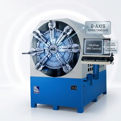 Energy Saving CNC Spring Machine Max Fourteen Axes Power Supply 380V Systems