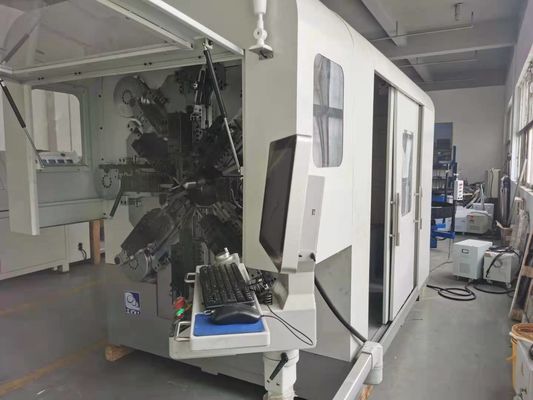 Camless 14 Axes CNC Spring Making Coiling Machine With Wire Rotary Former