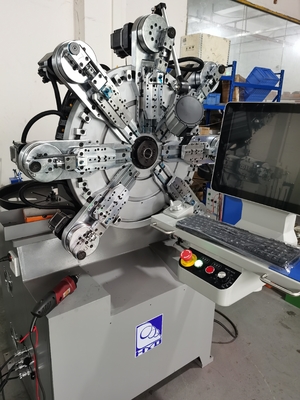 Computerized Tension with Ten Axes Making a Wire Bending Machine using a Spring Former