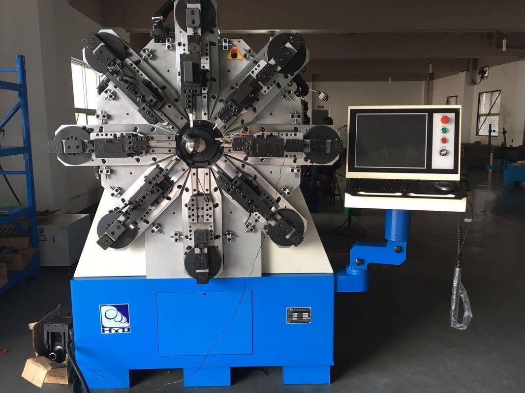 12 Axes Camless CNC Spring Coiling Machine For 2 - 6mm High Carbon Steel