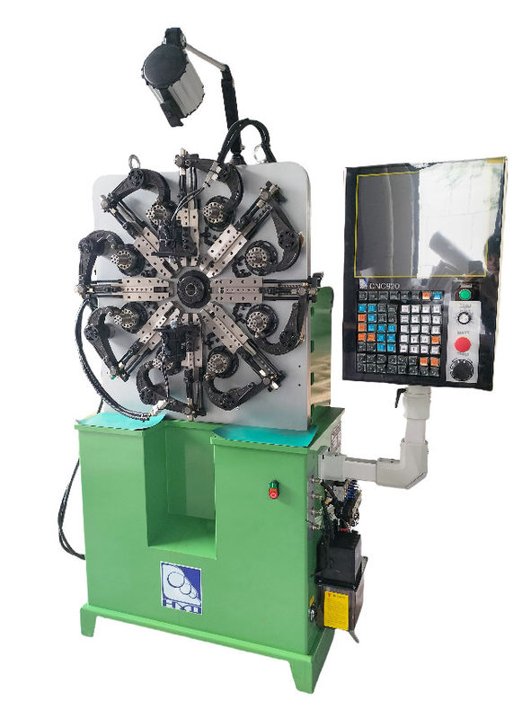 0.2-2.3mm High Precision CNC Spring Machine HYD-20T-4A Five Axis Wire Rotation