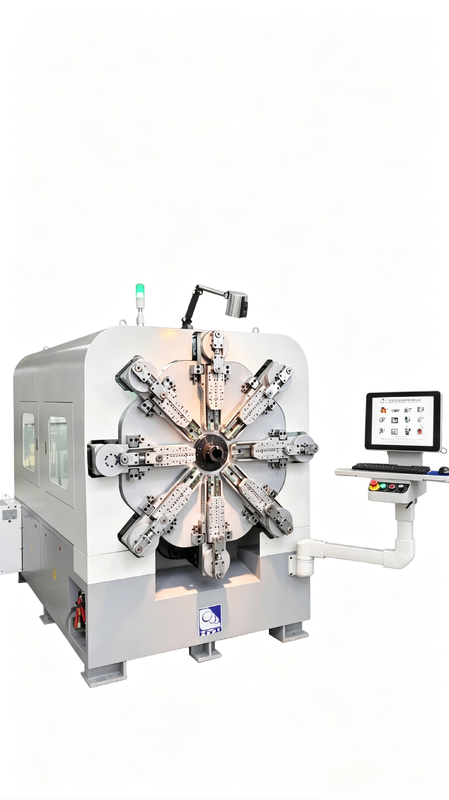 Industrial Wire Forming Machine , High Speed 10 Axes Spring Bending Machine