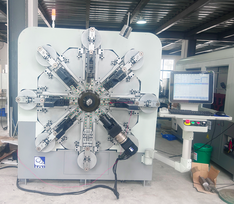 2.0-6.0mm Camless Wire Bending Equipment , 12 Axis Automatic Spring Coiling Machine 